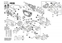 Bosch 3 601 H93 H70 Gws 24-230 Lvi Angle Grinder Gws24-230Lvi Spare Parts